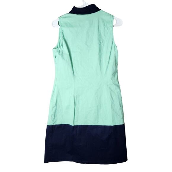 Sail to Sable Shift Dress Size Small Blue Colorblock Sleeveless - Picture 5 of 5